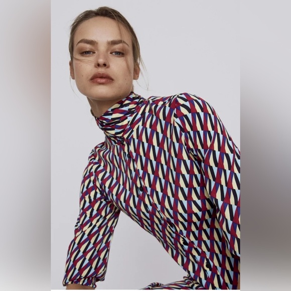 ๐ฆ Bloggers Favorite ๐ฆ 
Zara Print Dress Size M 4786/258 - Picture 13 of 16